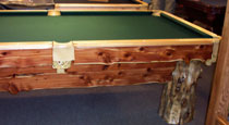 Custom Log Pool Table